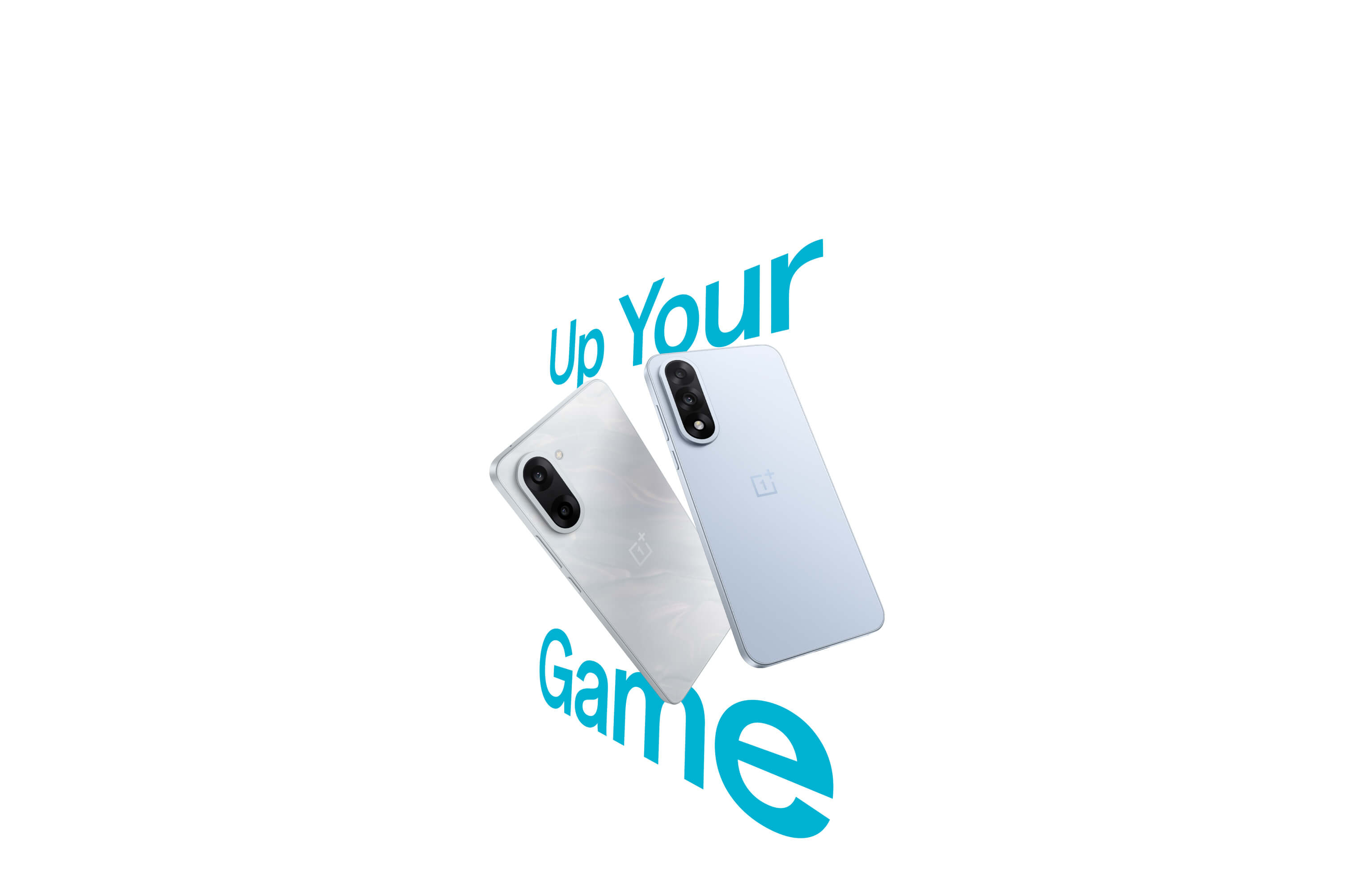 OnePlus Nord 5 Front and Back View in Blue Haze