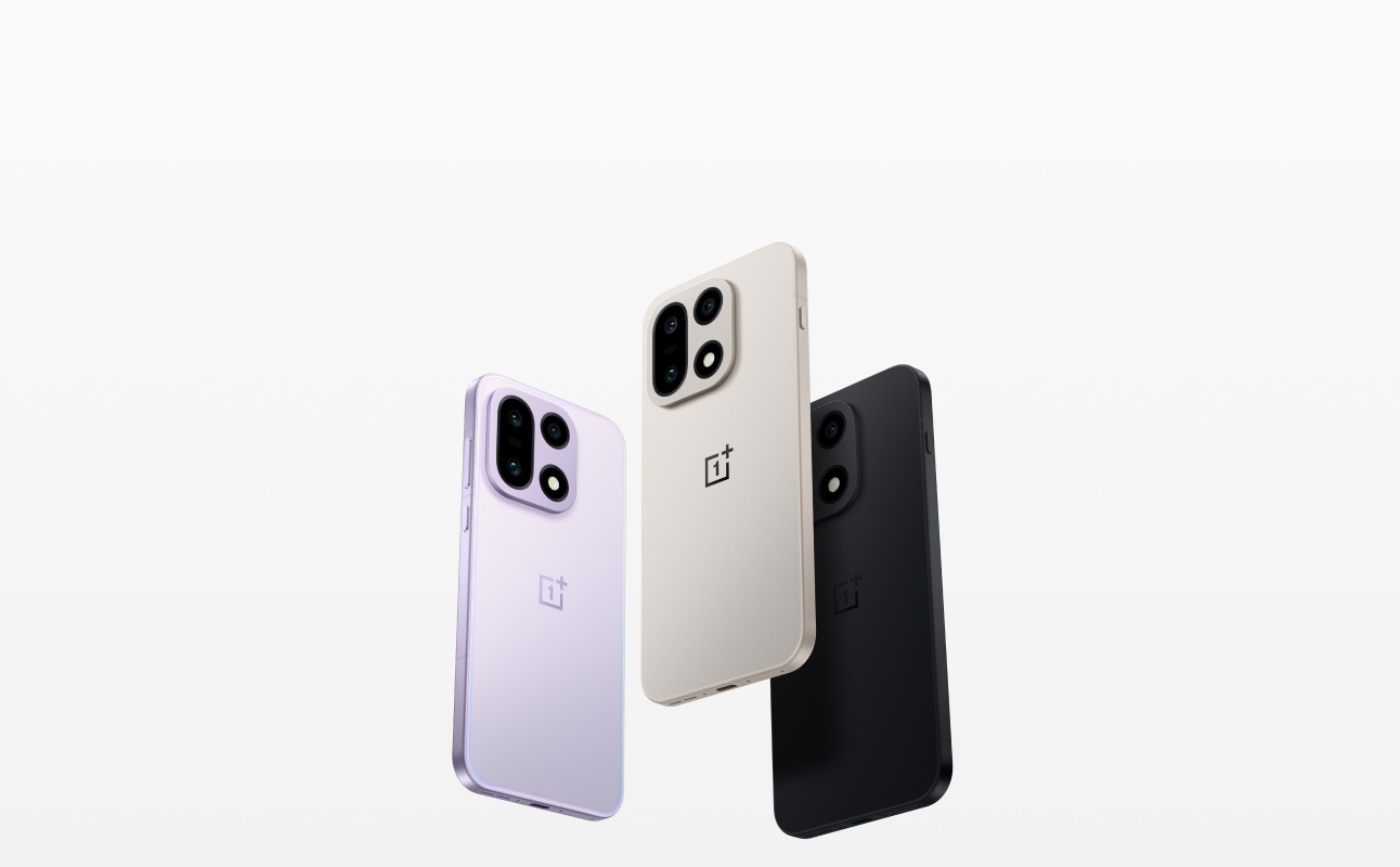 Sleek and stylish OnePlus smartphones in black and silver colors.