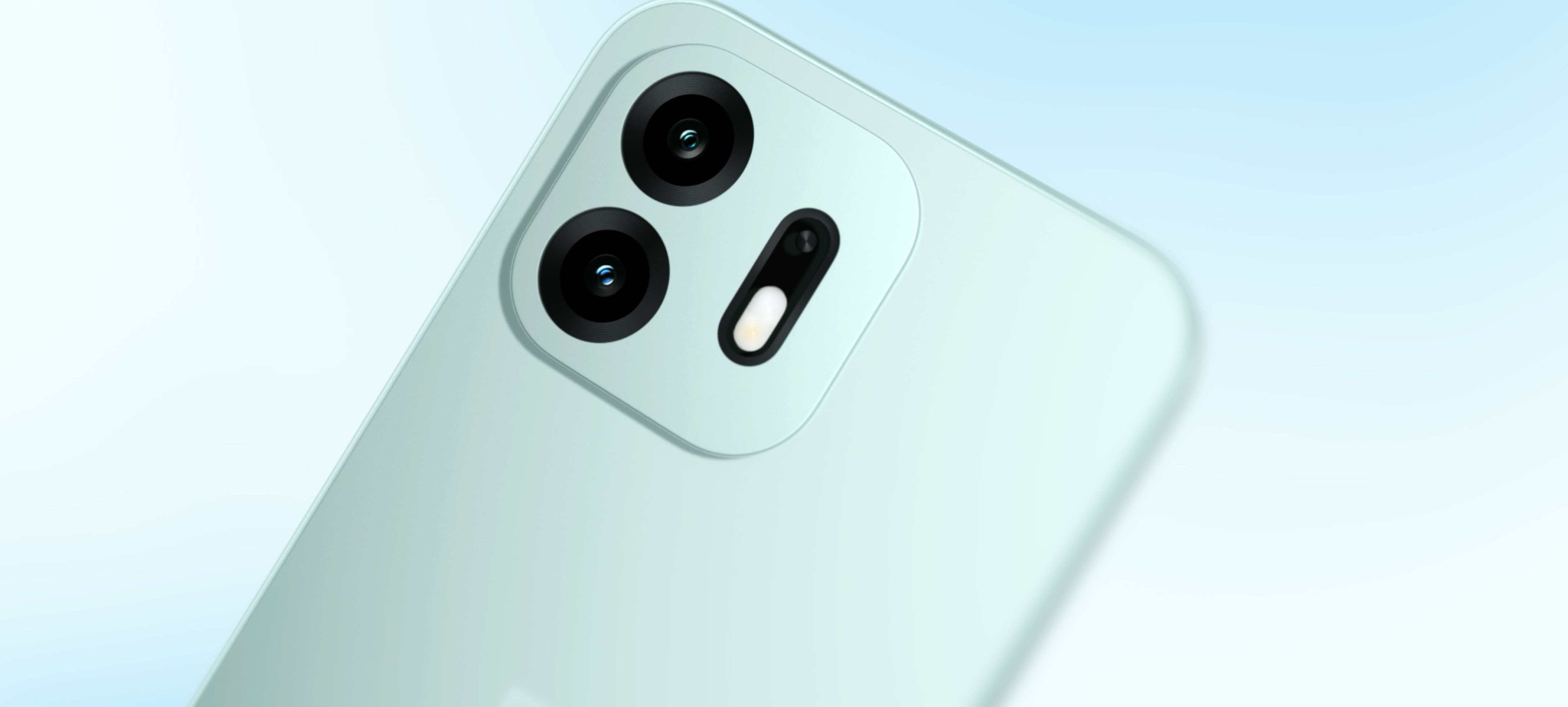 Official OnePlus N6 product shot in Fresh Mint green, showing its triple-cutout rear camera island